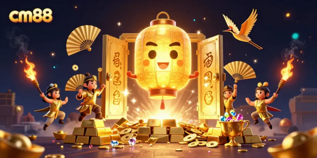 Experience thrilling gameplay at cm88 casino with golden treasures and vibrant interactive characters.