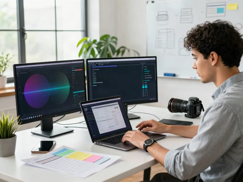 Professional analyzing peh888 digital marketing metrics in a modern workspace