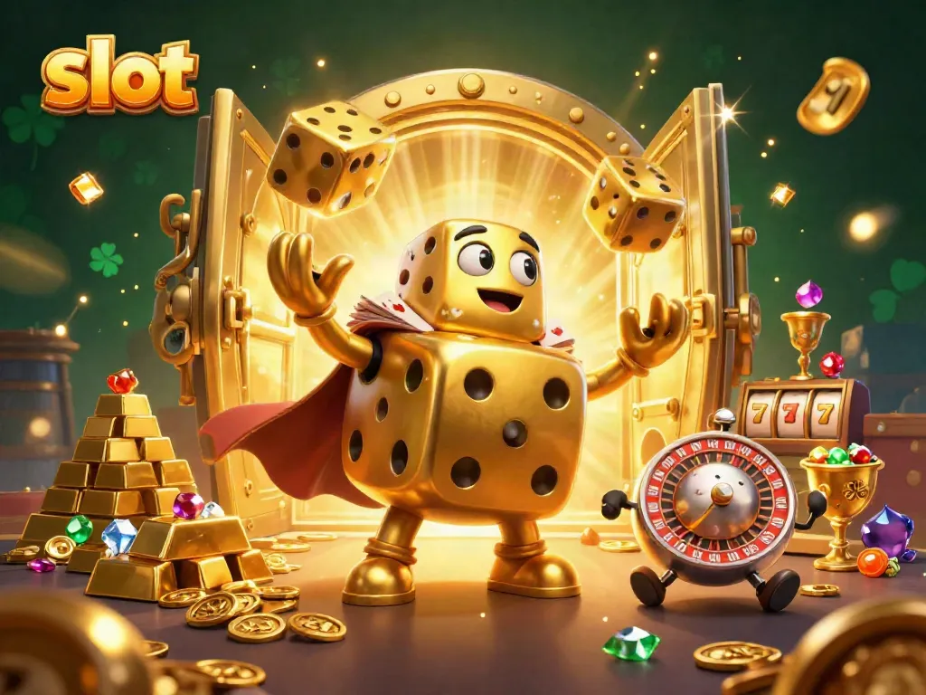 Menangkan jackpot dengan slot yang penuh simbol keberuntungan dan elemen emas berkilau.