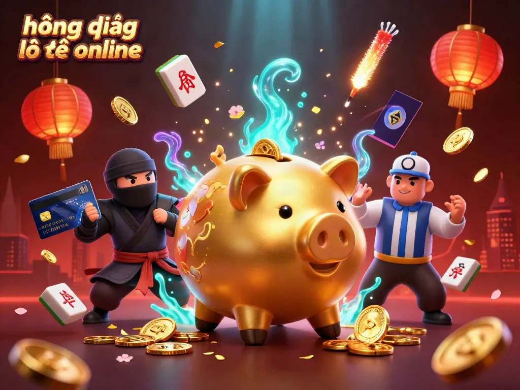 Engage with hướng dẫn lô đề online featuring a vibrant scene of characters and elements from online gambling.