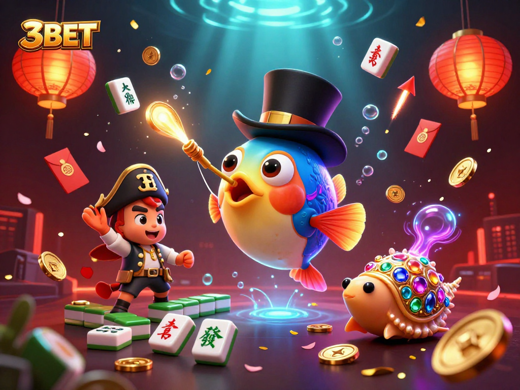 Engage in thrilling casino fun with 3BET, where glowing treasures and lively sea characters abound.