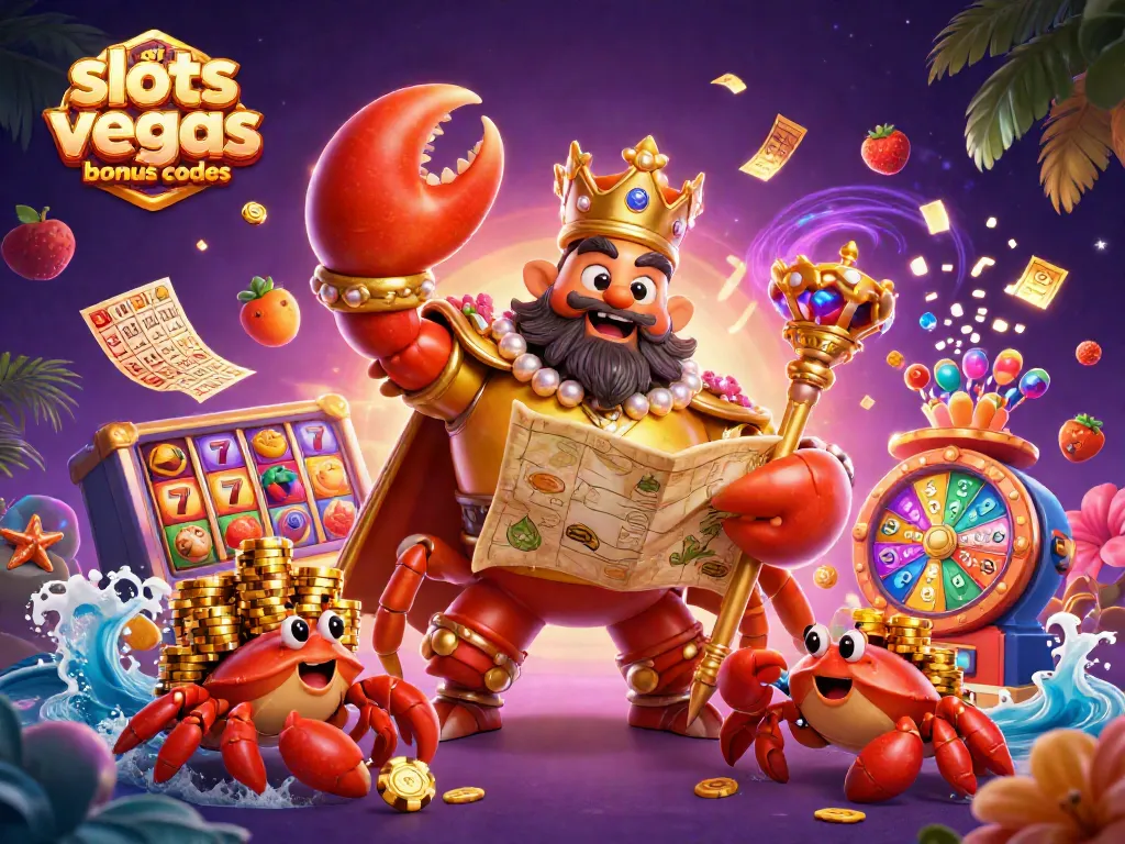 Experience the thrill with slots of vegas bonus codes and golden crab emperor surrounded by vibrant game elements.
