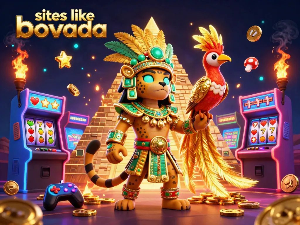Experience engaging gameplay on sites like bovada with vibrant casino elements and characters.