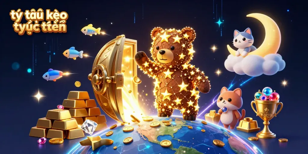 Experience tỷ lệ kèo trực tuyến through a vibrant, detailed illustration of a casino-themed adventure.