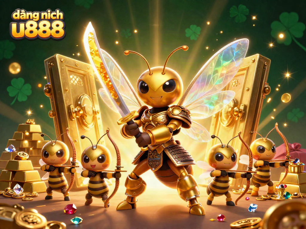 Engage in thrilling gameplay with đăng nhập u888, showcasing a vibrant scene of victory, jewels, and excitement.