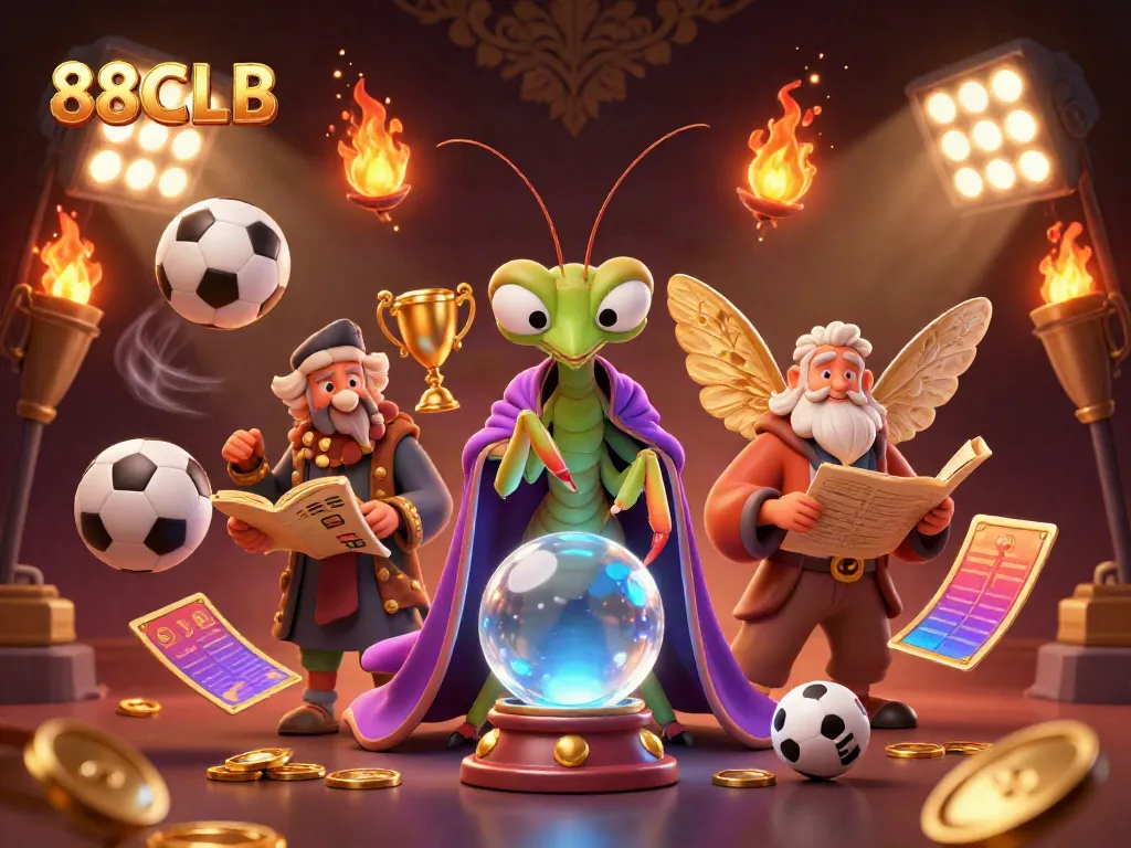 Experience the thrill at 88CLB with a vibrant illustration of gaming characters and sports elements.