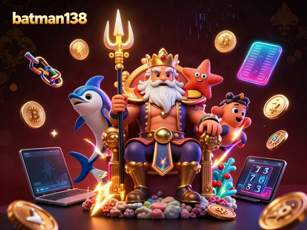 Engage in thrilling gameplay at batman138 with our ultra-detailed 3D casino art featuring vibrant crypto elements.