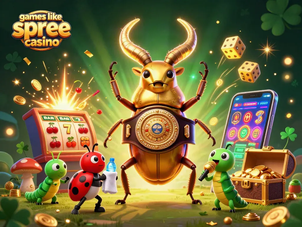 Play engaging casino games like Spree Casino with vibrant characters and multiple features.