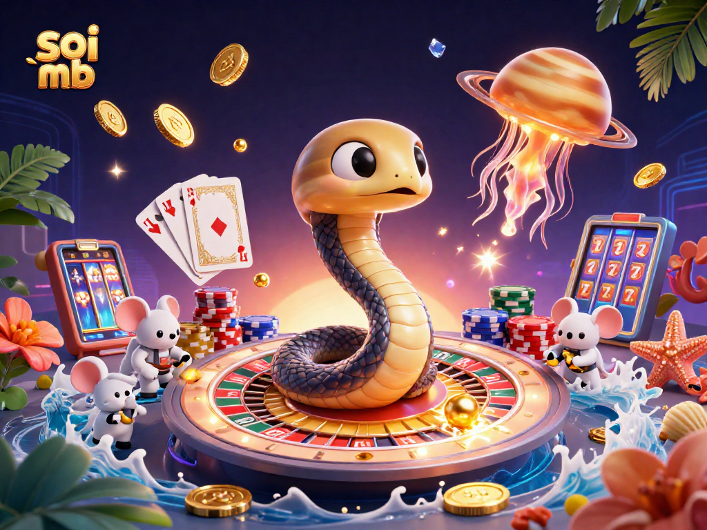 Place bets and win with soi cầu mb in this engaging cosmic casino scene.