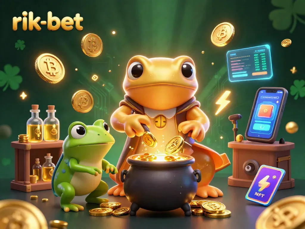 Engage with rik-bet's enchanting 3D casino world amidst golden surprises and crypto elements.