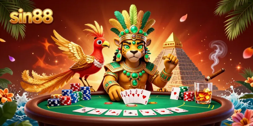 Experience immersive gameplay at sin88, featuring vibrant casino elements and dynamic character action.